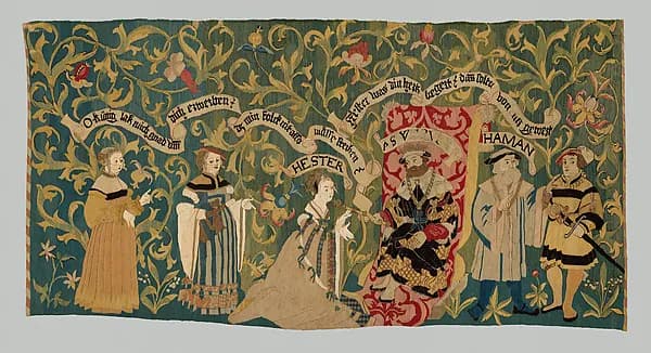 Esther Pleading Before Ahasuerus by Anonymous depicting Esther 5