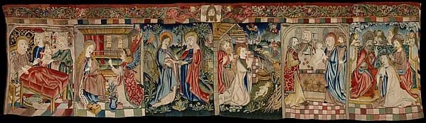 Scenes from the Life of the Virgin by Anonymous depicting Luke 1