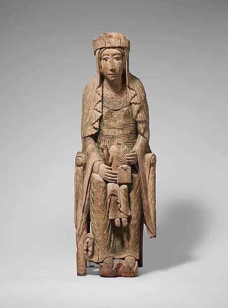 Enthroned Virgin and Child by Anonymous depicting Luke 2