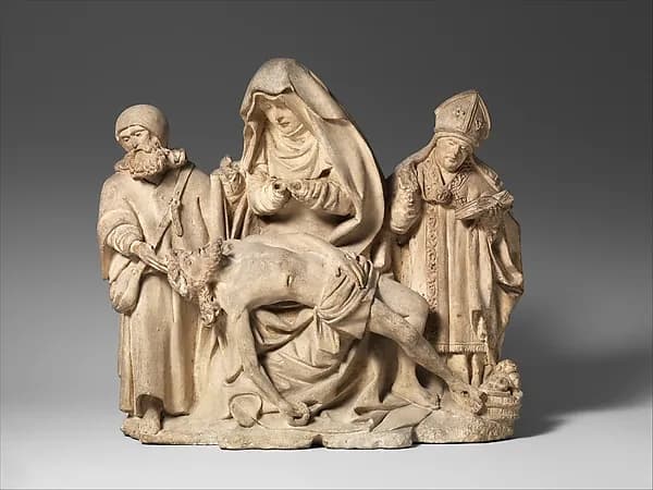 Pietà with Saint Nicholas and Saint James the Great by Anonymous depicting James 1