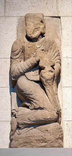 Sculpture of a Wise Man (from a Group with the Adoration of the Magi) by Anonymous depicting Matthew 2