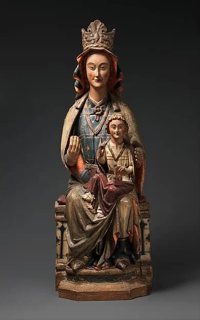Enthroned Virgin and Child by Anonymous depicting Luke 2