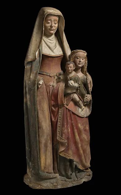 Saint Anne with the Virgin and Child by Anonymous depicting Luke 1
