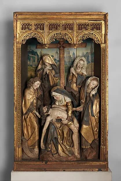 The Lamentation by Anonymous depicting Mark 15