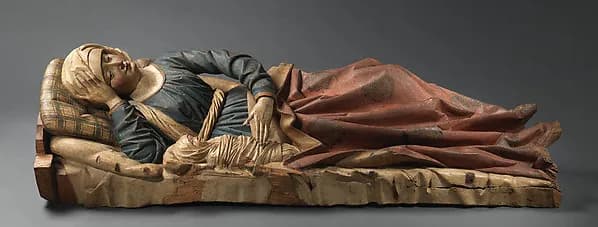 Nativity of the Virgin by Anonymous depicting Luke 2