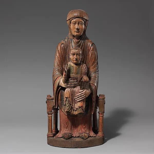 Enthroned Virgin and Child by Anonymous depicting Luke 2
