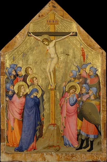 The Crucifixion by Master of the Codex of Saint George depicting Matthew 27