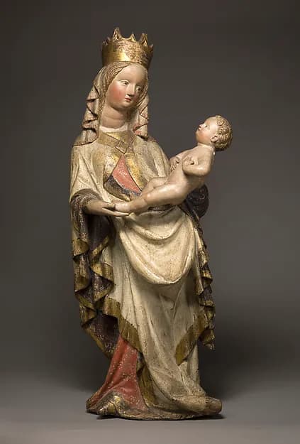 Standing Virgin and Child by Anonymous depicting Luke 2