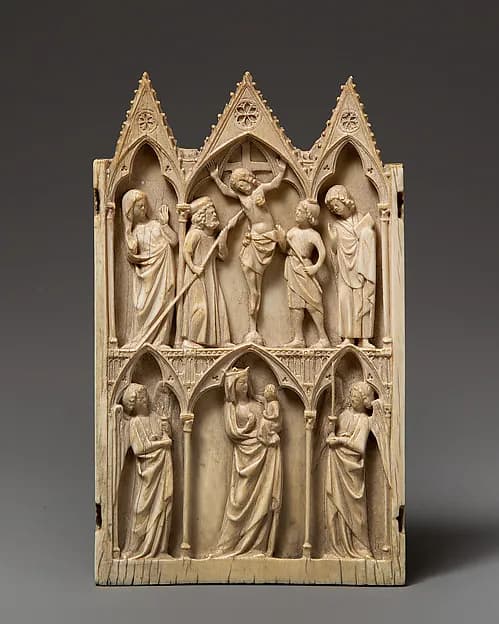 Central Panel of a Triptych by Anonymous depicting Matthew 27