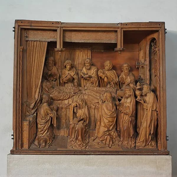 The Death of the Virgin (The Dormition) by Tilman Heysacker depicting Luke 1