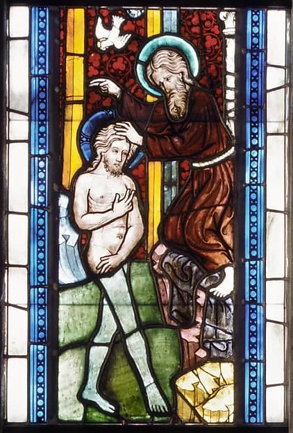 The Baptism of Christ by Anonymous depicting Matthew 3