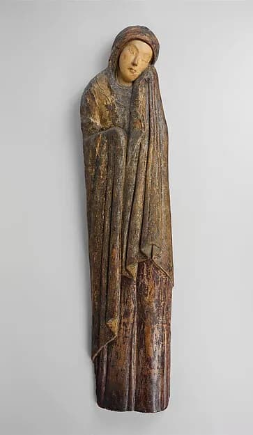 Mourning Virgin by Anonymous depicting Luke 1