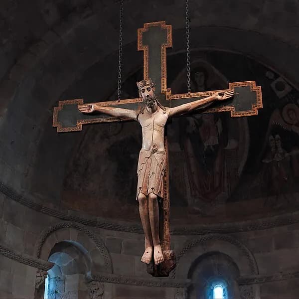 Crucifix by Anonymous depicting Matthew 27