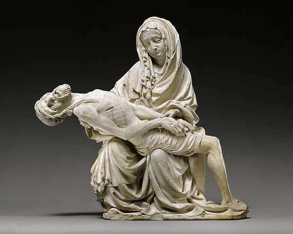 Pietà (Vesperbild) by Anonymous depicting Luke 1