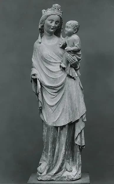 Standing Virgin and Child by Anonymous depicting Luke 2