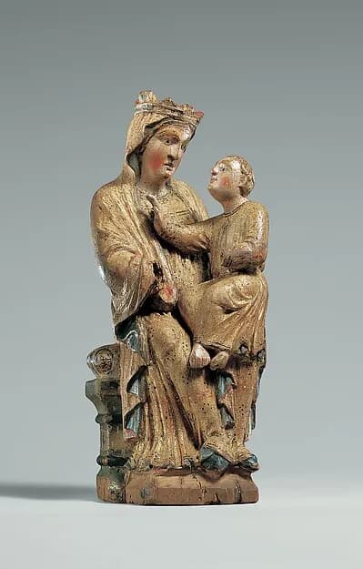 Enthroned Virgin and Child by Anonymous depicting Luke 2