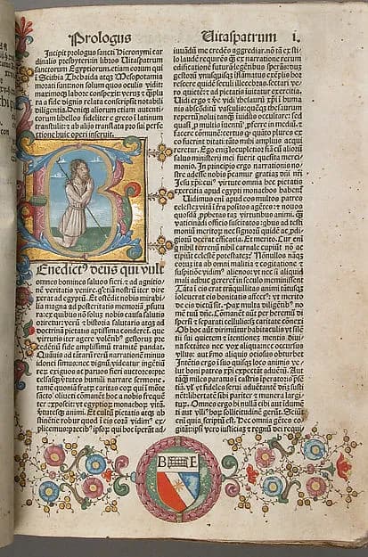 Saint Jerome's Lives of the Fathers by Anonymous depicting Romans 8