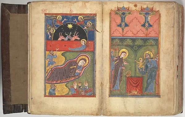 Four Gospels in Armenian by Anonymous depicting Luke 2