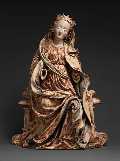 Enthroned Virgin by Anonymous depicting Luke 1