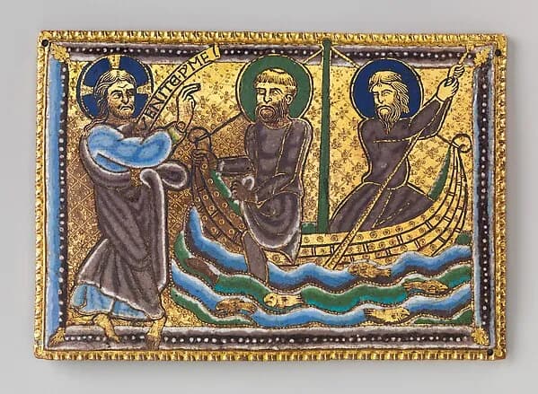 Plaque with the Calling of Saints Peter and Andrew by Anonymous depicting John 1