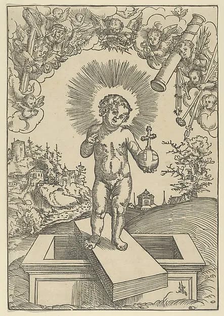 The Infant Christ as Redeemer by Lucas Cranach the Elder depicting John 1