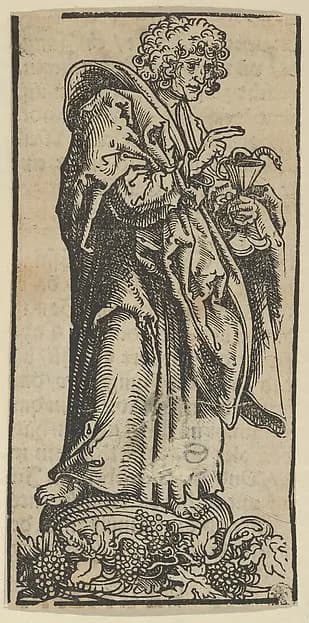 Silver Statuette of St. John, from the "Wittenberg Reliquaries" by Lucas Cranach the Elder depicting Matthew 3