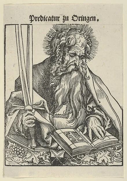 Bust of St. Paul, from the Wittenberg Reliquaries by Lucas Cranach the Elder depicting Acts 9