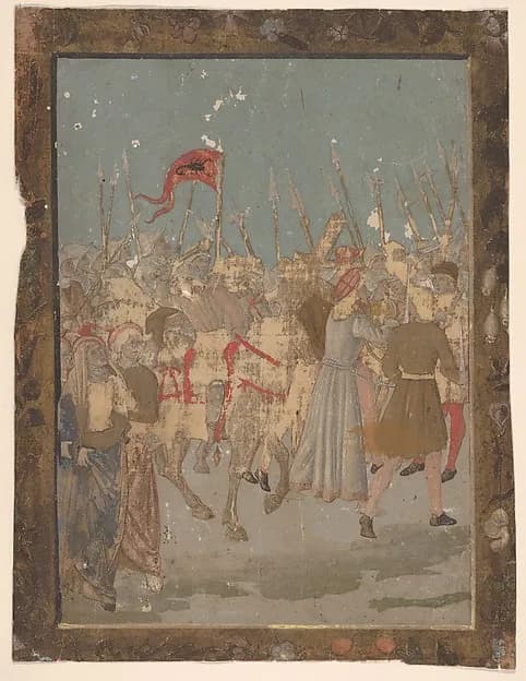 The Bearing of the Cross, from Life of the Virgin and Christ by Francesco Rosselli depicting Luke 1