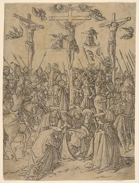 Calvary, from Life of the Virgin and Christ by Francesco Rosselli depicting Matthew 27