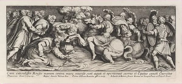 Plate 2: Cain and Abel from Genesis Chapter 4, after a lost fresco in the basamento of Bay 2 of the Vatican Loggia by Pietro Santi Bartoli depicting Genesis 4