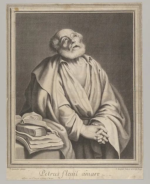 The Penitence of Saint Peter by Jean Lenfant depicting Matthew 4