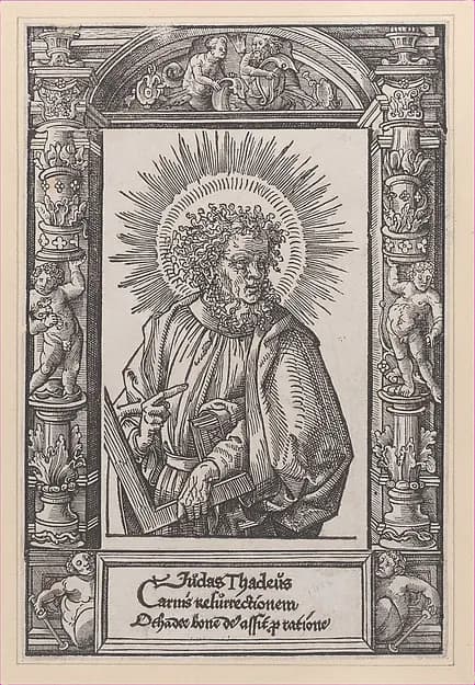 Judas Thaddaeus, from Christ and the Apostles by Jacob Cornelisz van Oostsanen depicting John 1
