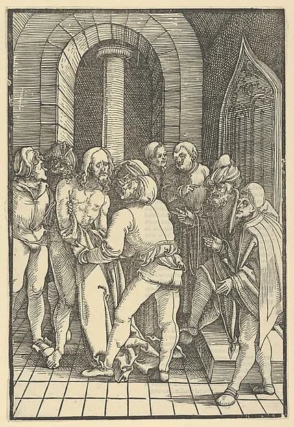 Christ Stripped, from Speculum passionis domini nostri Ihesu Christi by Hans Schäufelein depicting John 1