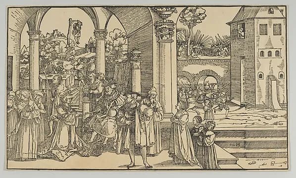 The Story of Esther by Hans Schäufelein depicting Esther 5