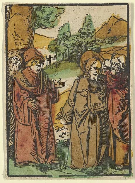 Christ Warning the Disciples of False Prophets, from Das Plenarium by Hans Schäufelein depicting John 1