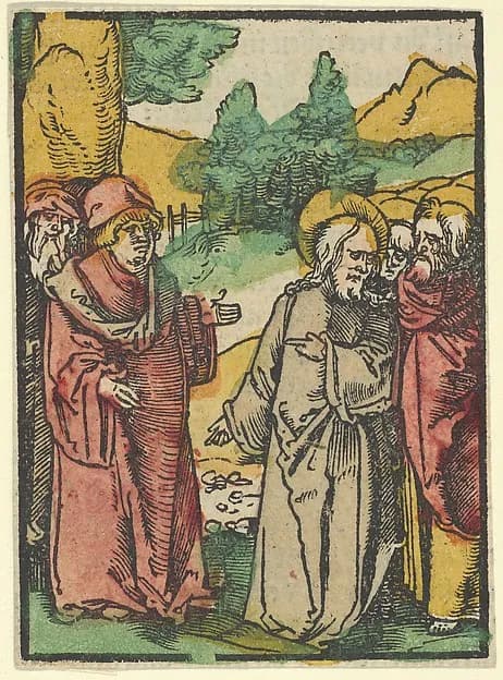Christ Warning the Disciples of False Prophets, from Das Plenarium by Hans Schäufelein depicting John 1
