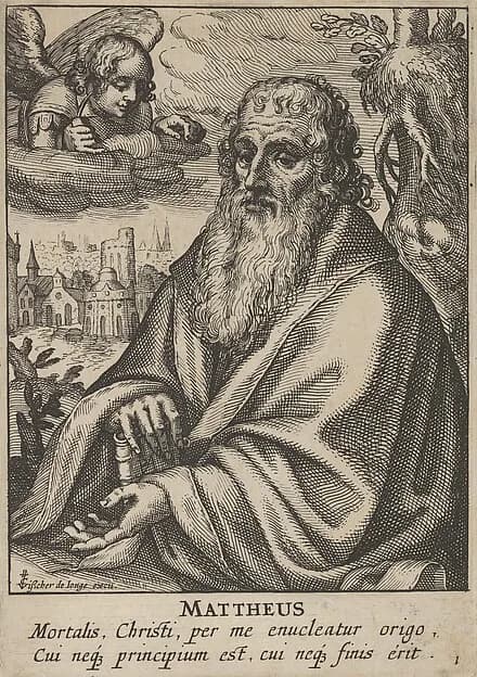 Matthew, from The Four Evangelists by Pieter Feddes van Harlingen depicting Matthew 1