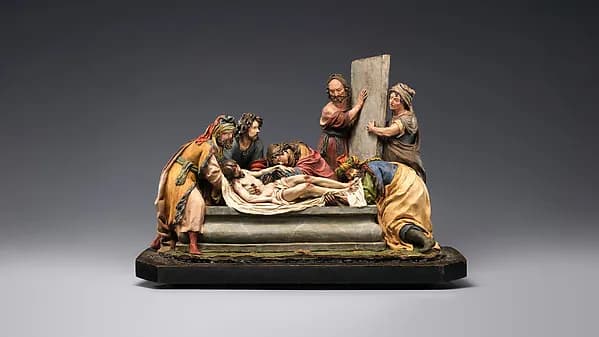 The Entombment of Christ by Luisa Roldán, called La Roldana depicting Luke 23