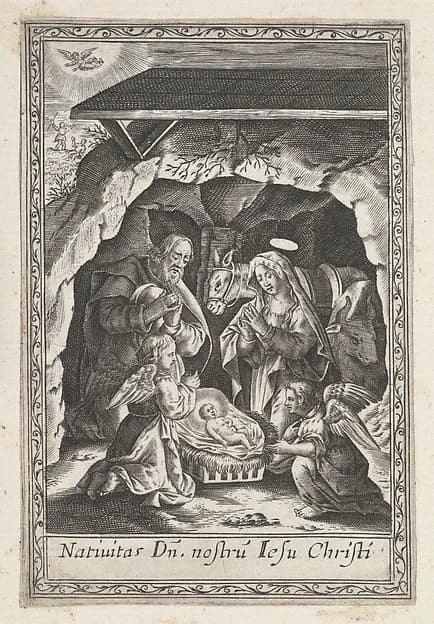 The Nativity by Anonymous depicting Luke 2