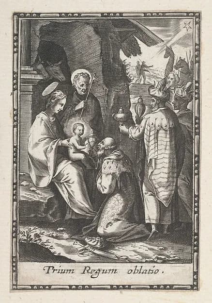 Adoration of the Magi by Anonymous depicting Matthew 2