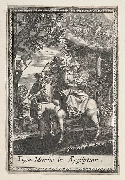 The Flight into Egypt by Anonymous depicting Matthew 2