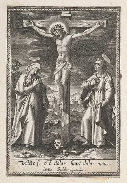 Christ on the Cross by Anonymous depicting Matthew 27