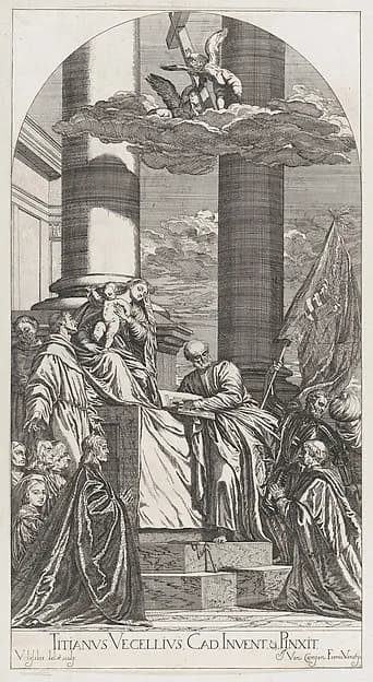 The Pesaro Madonna by Valentin Lefebvre depicting Luke 2
