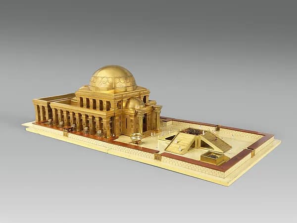 Architectural model of the temple of King Solomon in Jerusalem by Thomas Newberry depicting 1 Kings 3