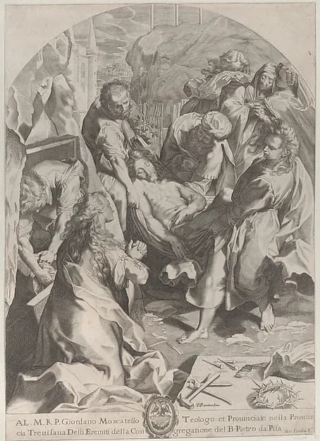 The Entombment by Giovanni Temini depicting Matthew 27