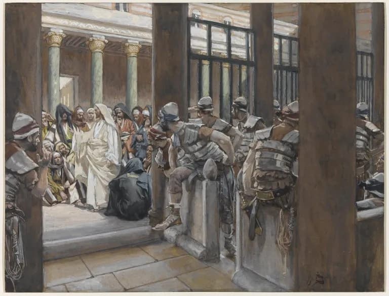 But No Man Laid Hands Upon Him by James Tissot depicting John 7:44