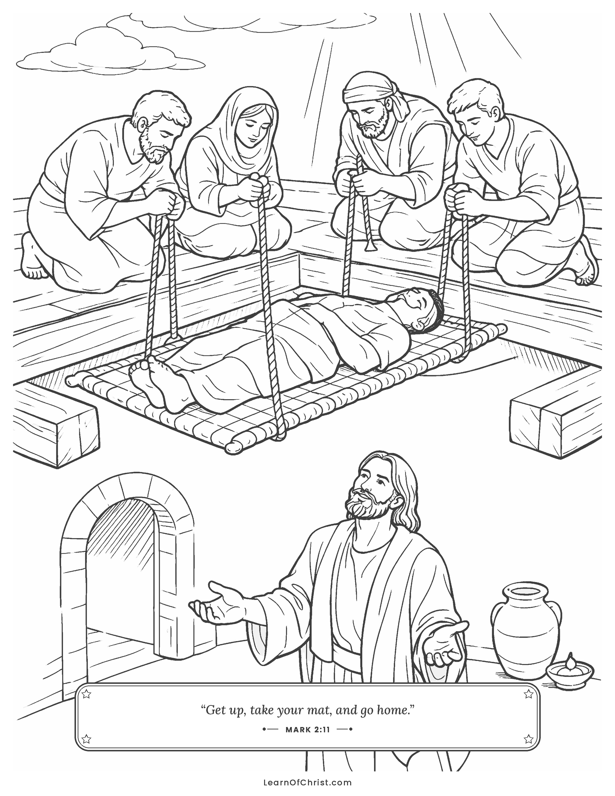 Mark 2 coloring page - Lowered through the roof