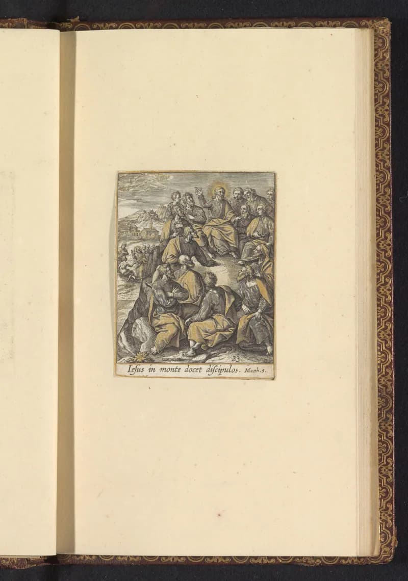 Bergrede by Adriaen Collaert depicting Matthew 5