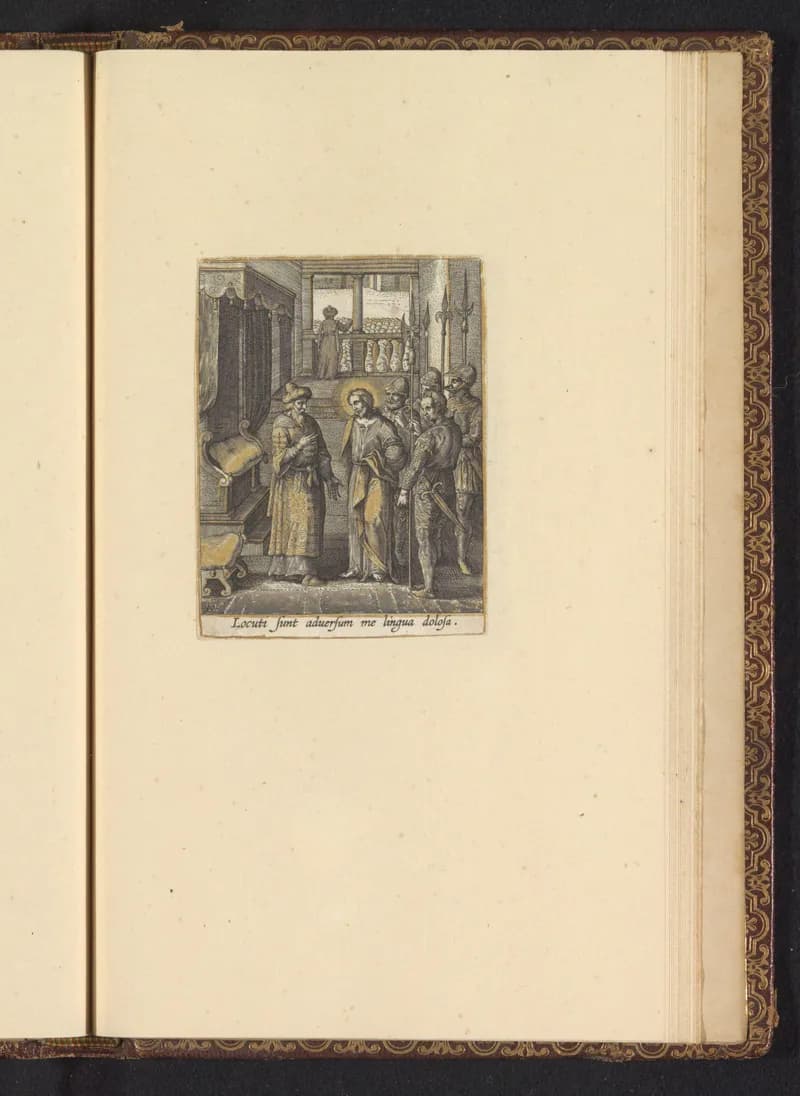 Christus terug bij Pilatus by Adriaen Collaert depicting John 19