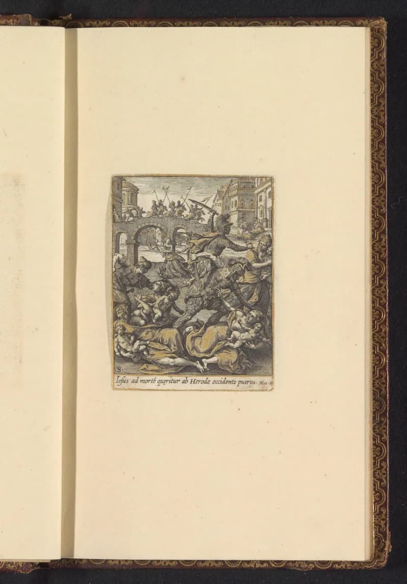 Kindermoord by Adriaen Collaert depicting Matthew 2